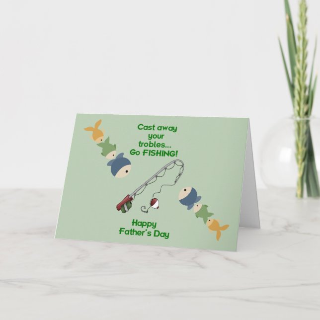 Fishing Father’s Day Card Karte (Vorderseite)