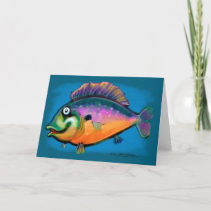 Fishing Fun Art Card Karte