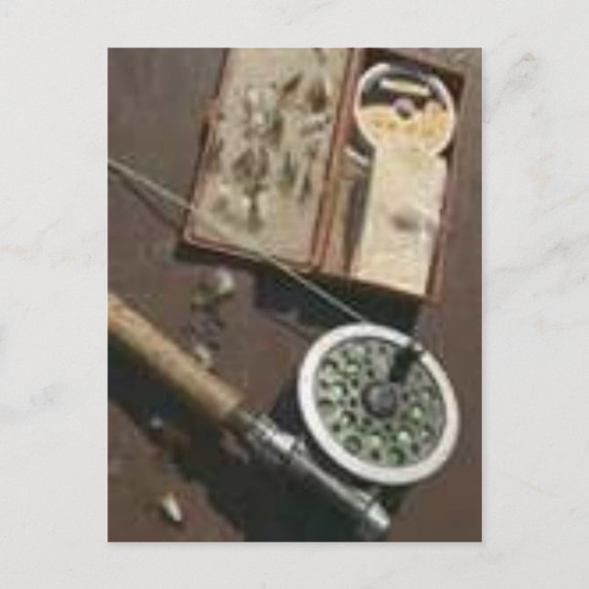 FISHING gear POSTCARD Postkarte (Vorderseite)
