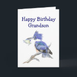 Fishing Grandson  Birthday Humor The Kingfisher Karte<br><div class="desc">Know an avid fisherman in your life,  this is the perfect gift   Funny Birthday card for the Grandson who loves fishing and is the Kingfisher in your family,  or a sarcastic one for the Grandson who  couldn't catch a shoe</div>