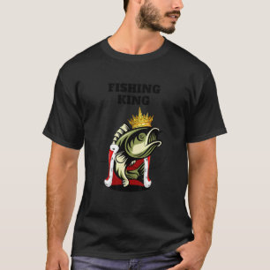 Fishing King Jungen Angeln Herren Angeln T-Shirt