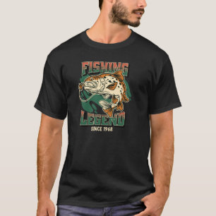 Fishing Legend Foreut Bass Fisherman seit 1968 T-Shirt