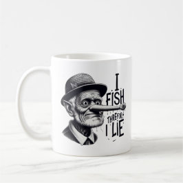 Fishing Lie Joke Mug Kaffeetasse