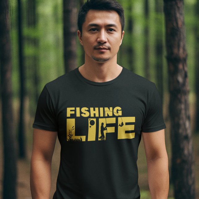 Fishing Life Funny Fishing T-Shirt (Von Creator hochgeladen)