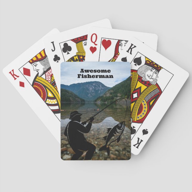 Fishing Poker Card - Custom Sports Fisherman Spielkarten (Rückseite)