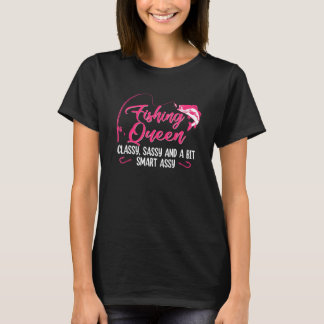 Fishing Queen For Women Girl Fishing Fishermen T-Shirt