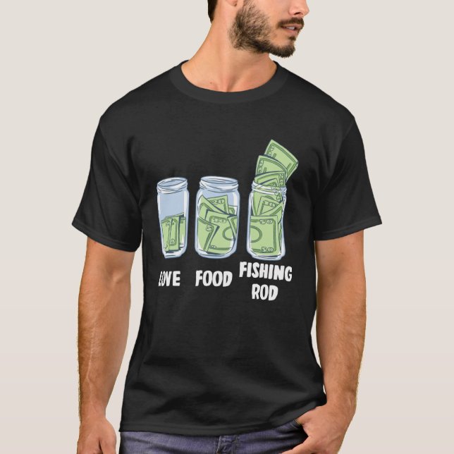 fishing Rod Money Bank T-Shirt (Vorderseite)