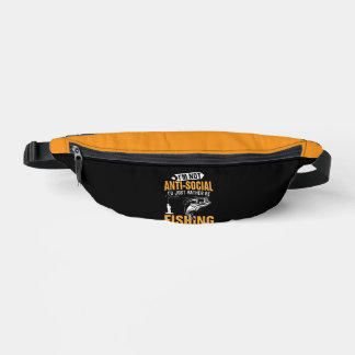 Fishing themed bauchtasche