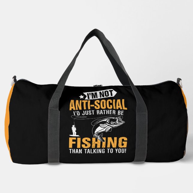 Fishing themed duffle bag (Vorderseite)