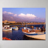 Fishing Village Greece Poster Paper (Matte)