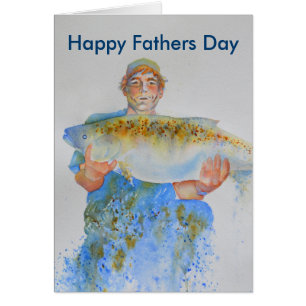 Fishing - watercolor painting