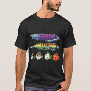 Fishing Wii Sports Fischarten Süßwasserarten T-Shirt