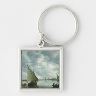 Fishingboat in einer Mündung, 1655 Schlüsselanhänger