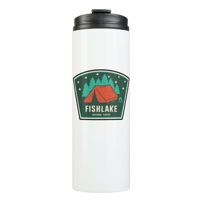 Fishlake National Forest Camping Thermosbecher (Vorderseite)