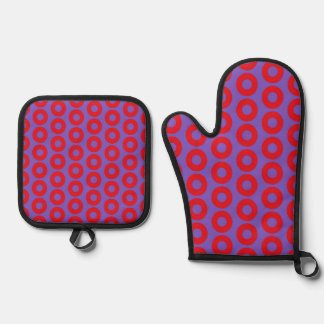 Fishman Donut Oven Mitt & Pot Holder Set