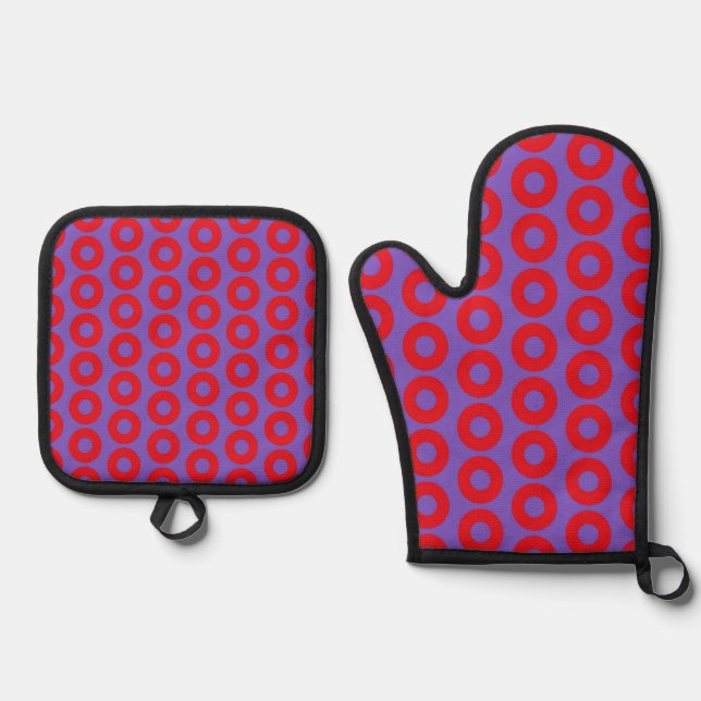 Fishman Donut Oven Mitt & Pot Holder Set (Vorderseite)