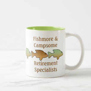Fishmore u. Campsome, Ruhestands-Tasse Zweifarbige Tasse