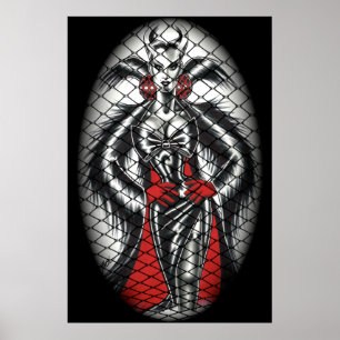 Fishnet Vamp Poster
