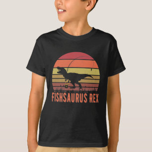 Fishsaurus T-Rex Dinosaur - Funny Fishing Lover T-Shirt