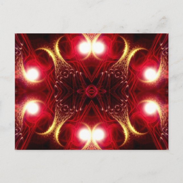 Fishtails Fraktal Postcard Postkarte (Vorderseite)