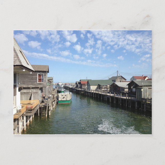 Fishtown, Leland, Michigan Postkarte (Vorderseite)