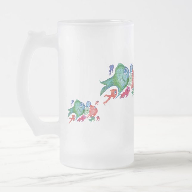 Fishy Antizipation Mattglas Bierglas (Links)