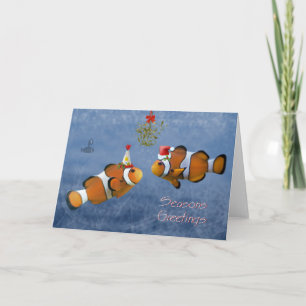 Fishy Christmas Card Feiertagskarte