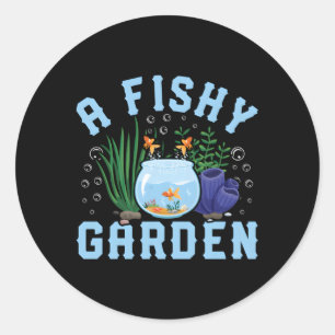 Fishy Garden Aquascag Aquascaper Aquarium Fischen Runder Aufkleber