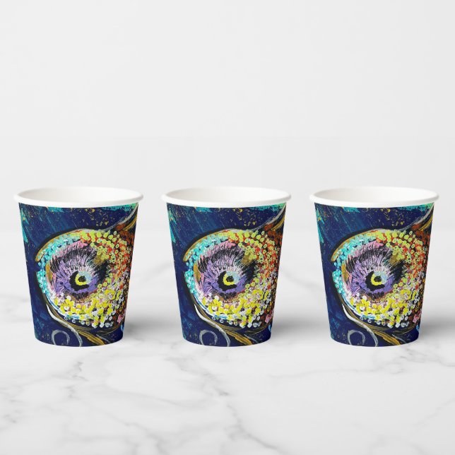 Fishy Paper Cups Pappbecher (Multi)