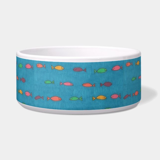 Fishy Pattern Pet Bowl Napf (Vorderseite)