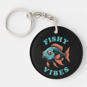 Fishy Vibes — Funny Fish Schlüsselanhänger