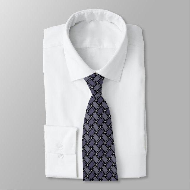 Fishy Weave Slate Neck Tie Krawatte (Gebunden)