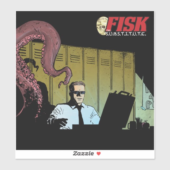 FISK le sticker vinyle substitut (Feuille)