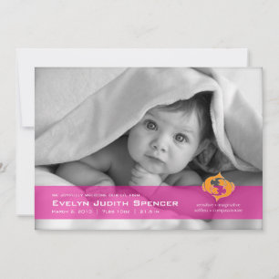 Fisst das Fish Foto Geburtserklärung Ankündigung