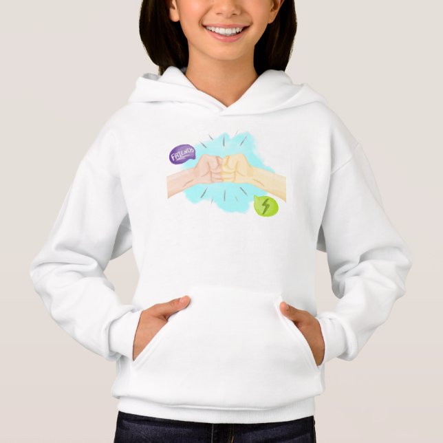 Fist Bump Best Friend Hoodie (Vorderseite)