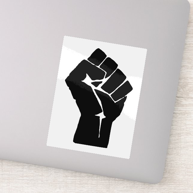 Fist, Rebel, Riot, Resistance, Communist Style Aufkleber (Detail)