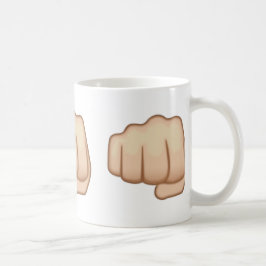 Fisted Handzeichen Emoji Kaffeetasse