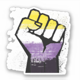 Fistkleber für nichtbinäre Resist Aufkleber