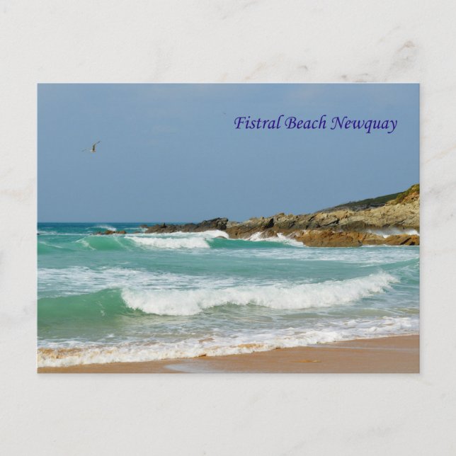 Fistral Beach Newquay Cornwall England Postkarte (Vorderseite)