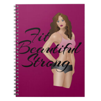 Fit Beautiful Strong Notebook Notizblock