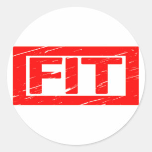 Fit-Briefmarke Runder Aufkleber