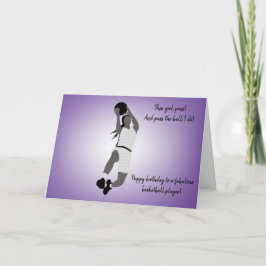 Fit Girl Basketball-Spieler Karte