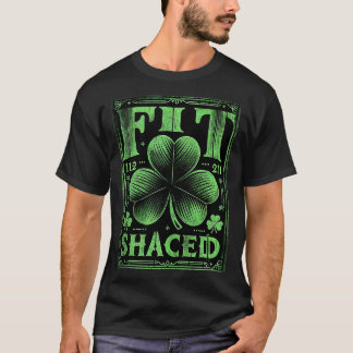 Fit Shaced Funny Irish Drinken St Patricks Day Sh T-Shirt