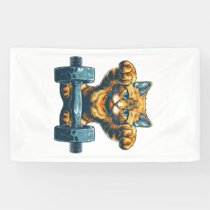 Fit und katzenhaft banner