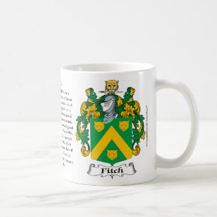 Fitch, der Ursprung, die Bedeutung und das Wappen Kaffeetasse