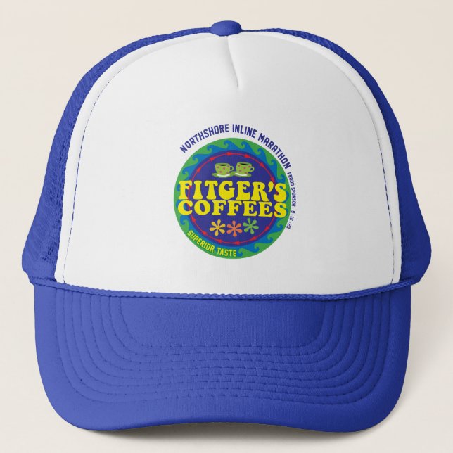 Fitger's Coffes North Shore Inline Marathon Truckerkappe (Vorderseite)