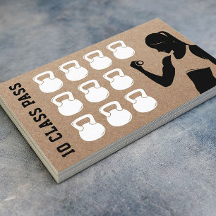 Fitness 10 Class Pass Fidélité Rustic Kraft