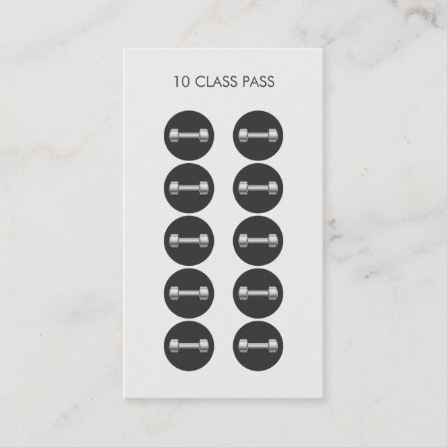Fitness 10 Klasse-Pass-Karte Treuekarte (Vorderseite)