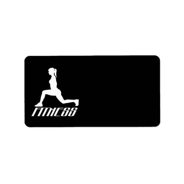Fitness Adressaufkleber (Vorne)