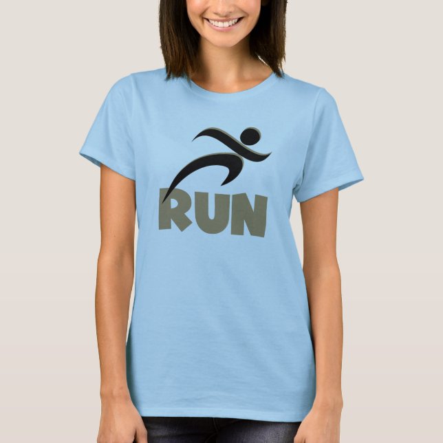 Fitness ausführen T-Shirt (Vorderseite)